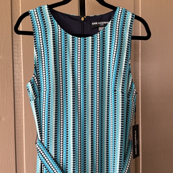 NWT Karl Lagerfeld Paris Torquoise Maxi Dress - Picture 6 of 8